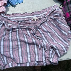 1X Rewind striped shorts